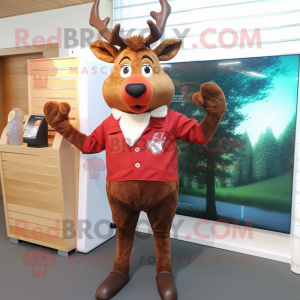 Red Deer maskot kostume...