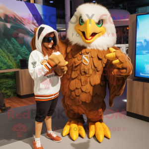 Tan Eagle Maskottchen...