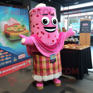 Pink Sushi maskot kostume...