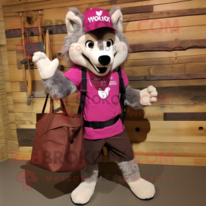 Magenta Say Wolf mascotte...