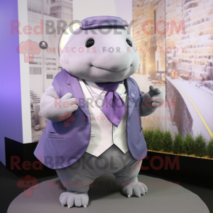 Lavendel Glyptodon mascotte...