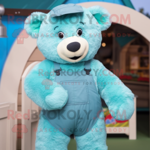 Turquoise teddybeer...