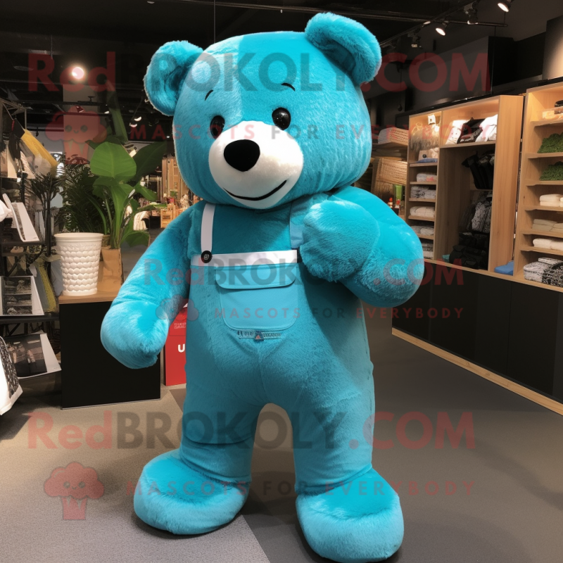 Turquoise teddy store bear