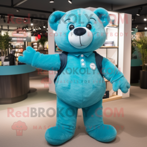 Turquoise teddybeer...