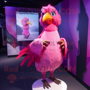 Pink Crow mascotte kostuum...