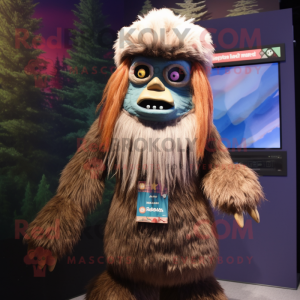 Postava maskota Sasquatch...