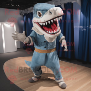  Megalodon maskot kostym...