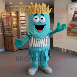 Teal French Fries mascotte...