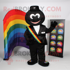 Black Rainbow maskot kostym...