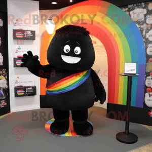 Black Rainbow maskot kostym...