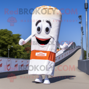 White Currywurst mascotte...