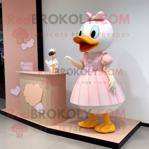 Peach Geese maskot drakt...