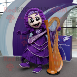 Lilla Celtic Harp maskot...