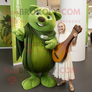 Personagem de mascote Olive...