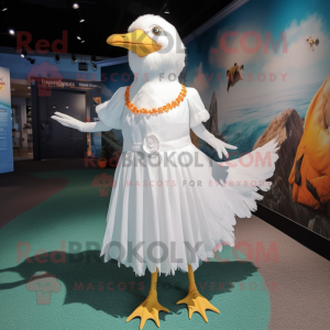 White Gull mascotte kostuum...