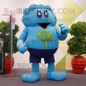 Sky Blue Broccoli mascotte...