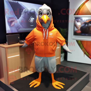 Orange Pigeon maskot drakt...