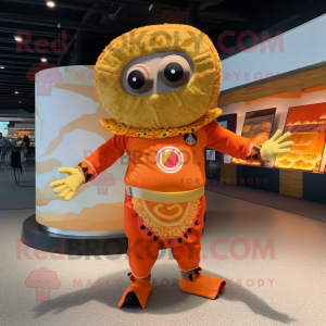 Orange Tacos maskot kostume...