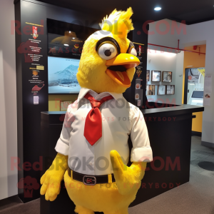 Gold Chicken mascotte...