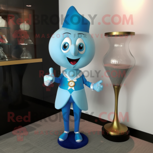 Sky Blue Hourglass maskot...