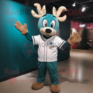 Teal Reindeer mascotte...