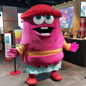 Magenta Burgers maskot...