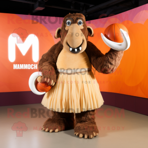 Braunes Mammut Maskottchen...