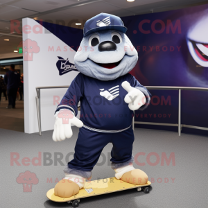 Navy Skateboard mascotte...