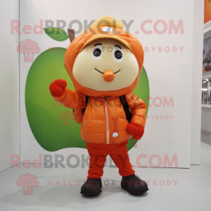 Oransje Apple maskot...