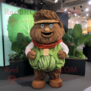 Brown Cabbage mascotte...