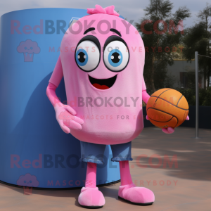 Rosa Basketball Ball maskot...