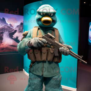 Teal Sniper mascotte...