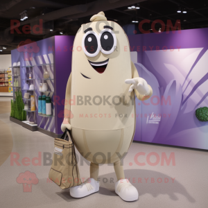 Beige Aubergine mascotte...