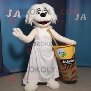 Wit Jambalaya mascotte...