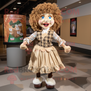 Beige Irish Dancer mascotte...