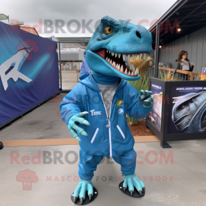 Blue T Rex mascotte kostuum...