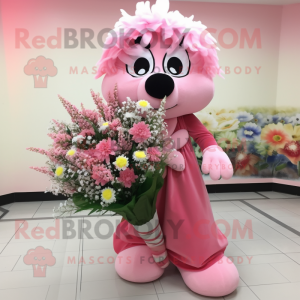 Rosa bukett blommor maskot...