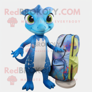 Blue Geckos maskot drakt...