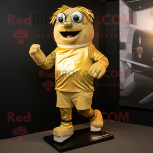 Guldarmbånd maskot kostume...