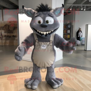 Gray Demon mascotte kostuum...