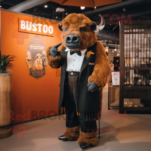 Rust Bison maskot kostume...