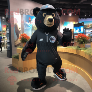 Black Bear maskot kostym...