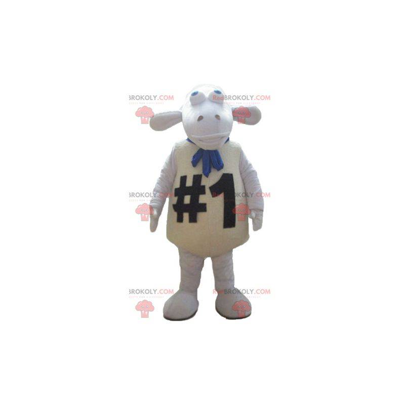 Mascotte De Gros Mouton Blanc Tres Rigolo Et Taille L 175 180 Cm