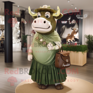 Postava maskota Olive Bull...