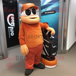 Rust Golf Bag maskot kostym...