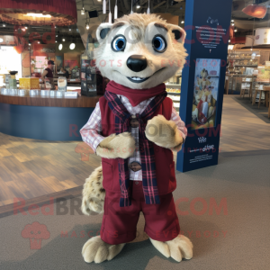 Maroon Meerkat maskot...