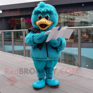 Teal Love Letter mascotte...