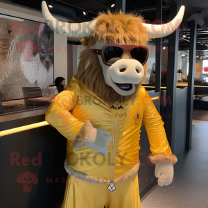 Gold Yak maskot...