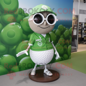 Olive Golf Ball mascotte...