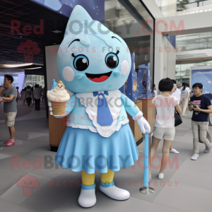 Sky Blue Ice Cream mascotte...